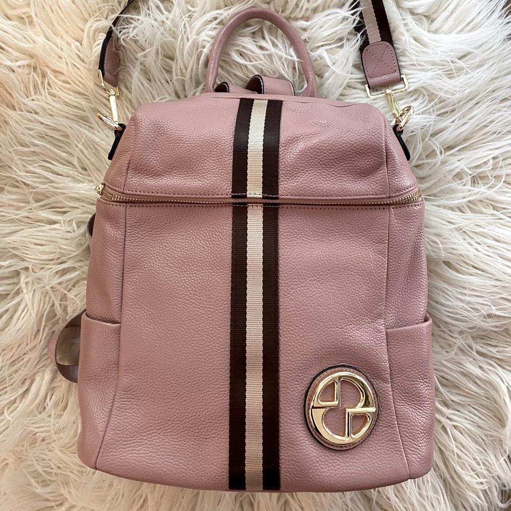 Bostanten leather backpack bag